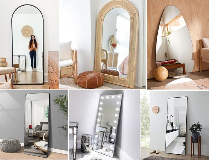 انواع آینه قدی