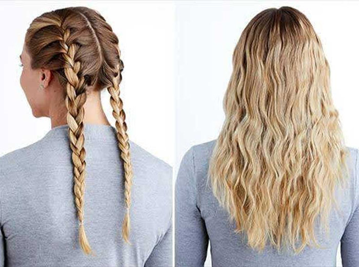 فر کردن مو به وسیله بافتن مو