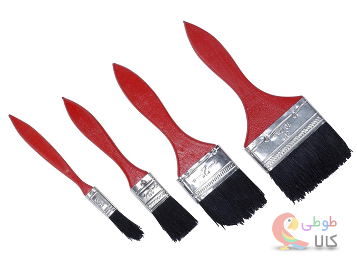 سایز های مختلف قلمو نقاشی