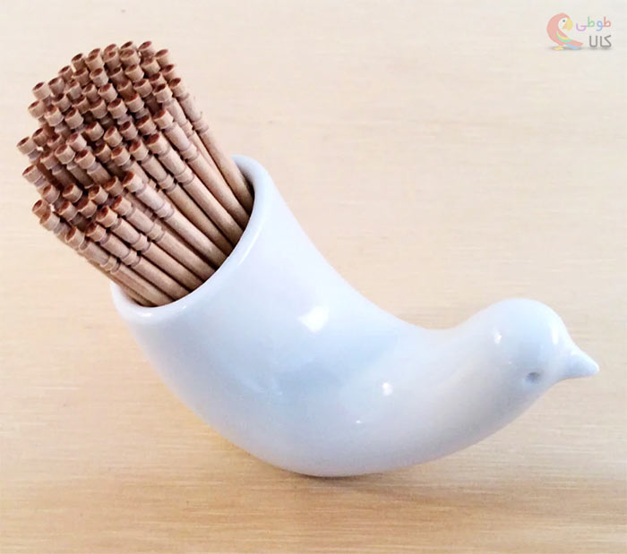 جا خلال دندان سرامیکی طرح کبوتر