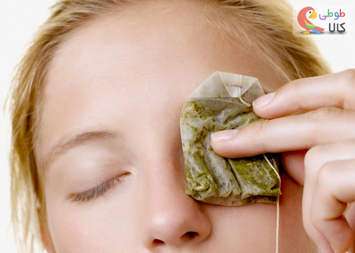 تقویت مژه با چای سبز