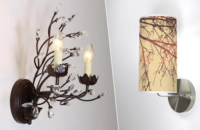 چراغ دیواری شاخه دار