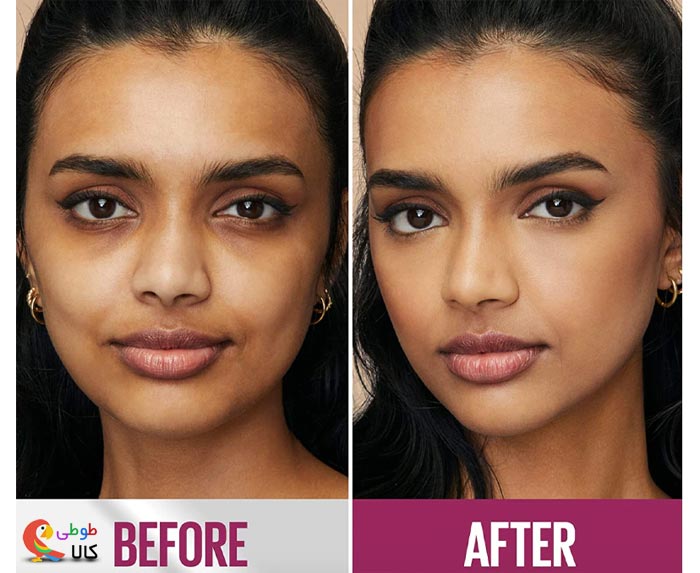 قبل و بعد از استفاده کانسیلر