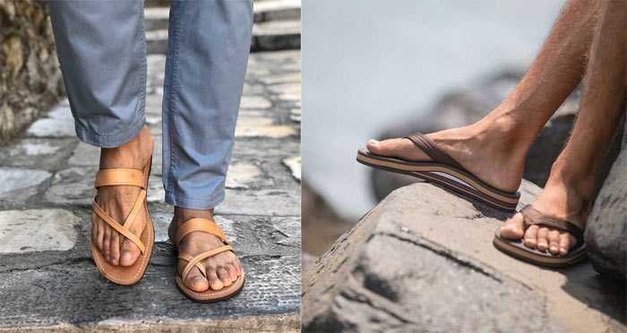 استفاده از دمپایی لا انگشتی