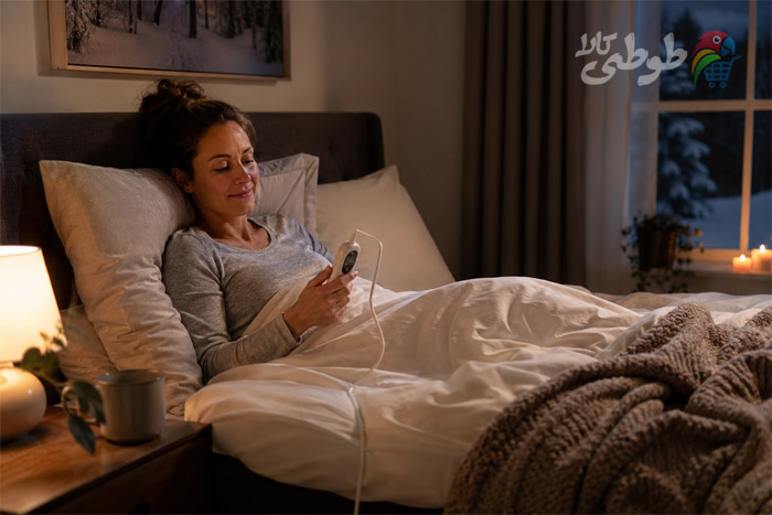 عکس نحوه استفاده از تشک برقی