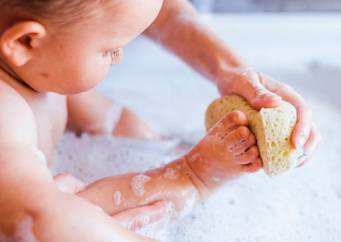 اسفنج طبیعی حمام کودک