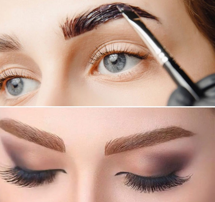 رنگ زدن ابرو