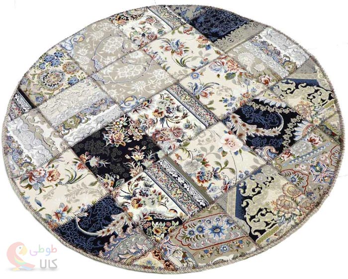 عکس فرش چهل تیکه گرد