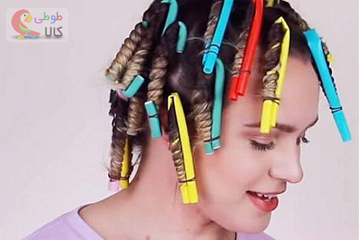 فر کردن مو با نی و مداد