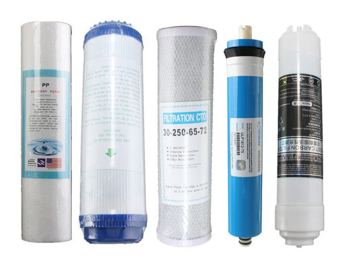 انواع فیلتر دستگاه تصفیه آب خانگی