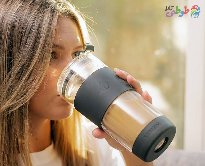 تراول ماگ شیشه ای