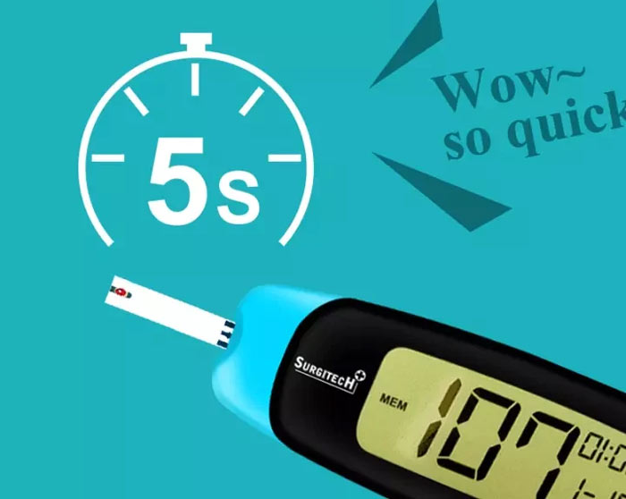 سرعت اندازه گیری قند خون