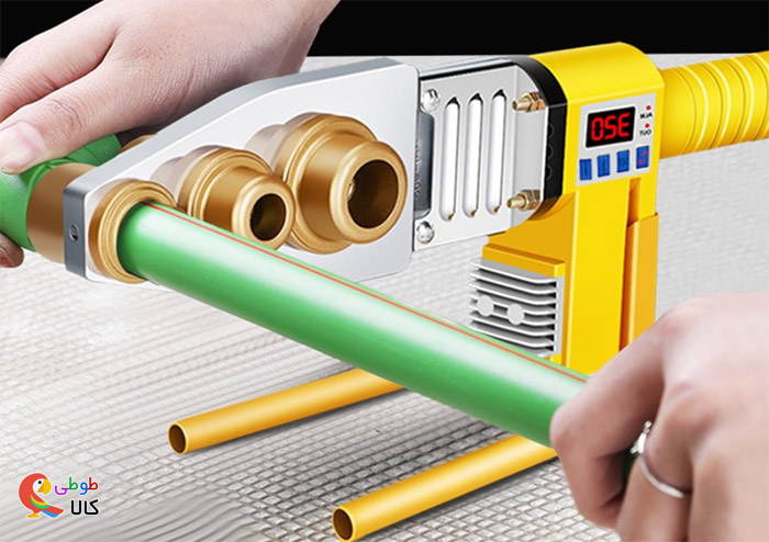 استفاده از دستگاه جوش لوله سبز
