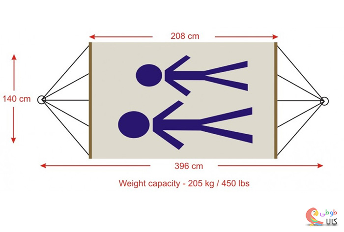 سایز و اندازه تخت اویز