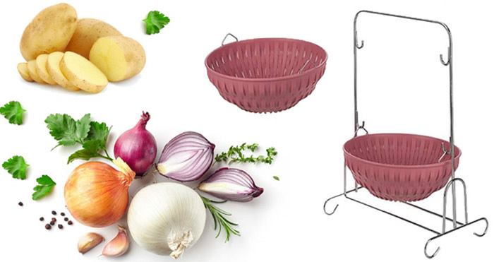 سبد مخصوص پیاز و سیب زمینی