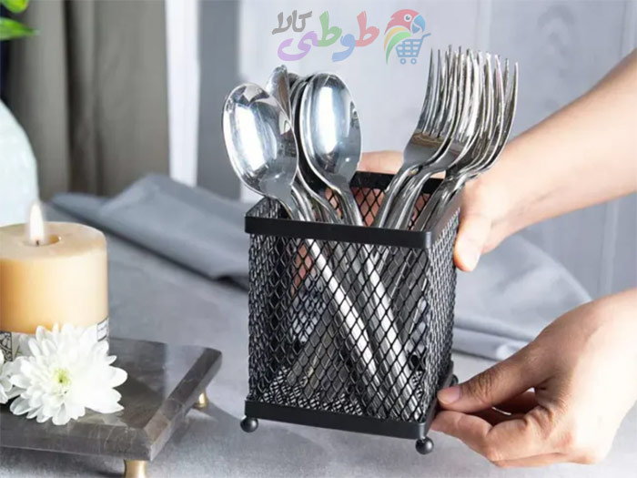 جا قاشقی رومیزی استیل