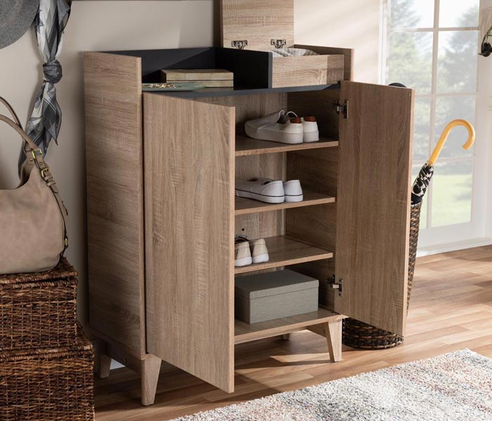 عکس جاکفشی درب دار چوبی