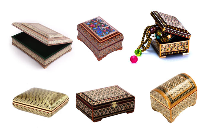 جعبه جواهرات خاتم کاری شده
