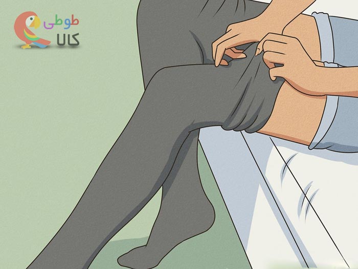 پوشیدن جوراب شلواری