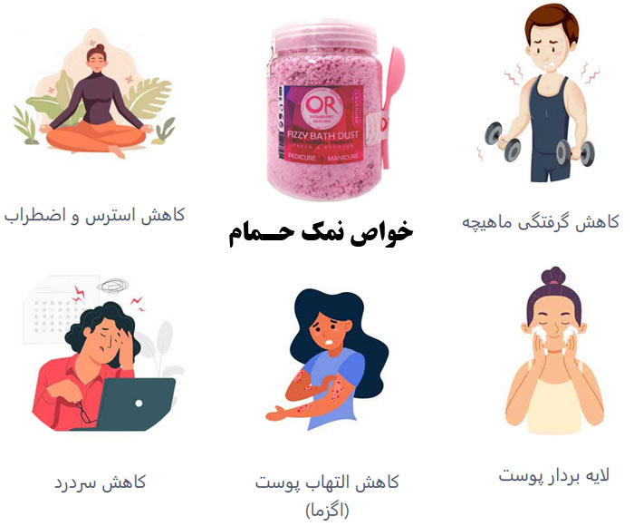 خواص نمک حمام