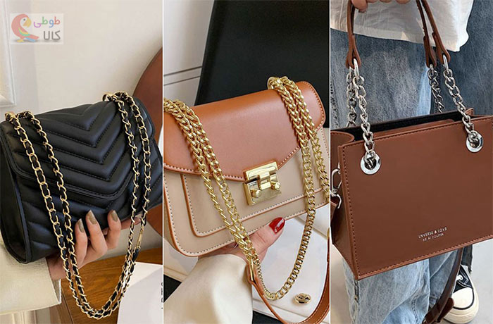 کیف زنانه مجلسی زنجیر دار