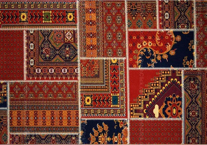 فرش کلاژ یا فرش چهل تکه