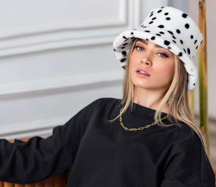 عکس کلاه باکت دخترانه زمستانی