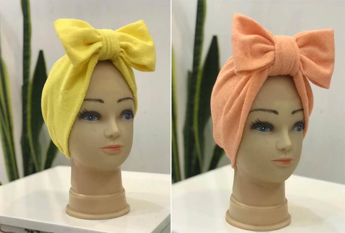 کلاه حوله ای پاپیونی