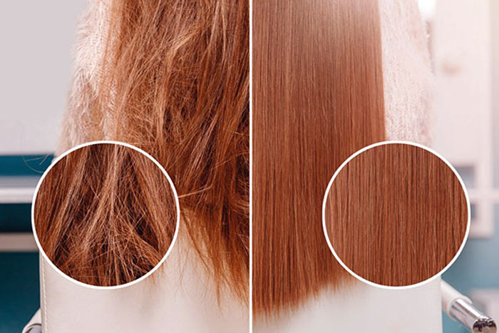 نتایج کراتین کردن مو زنان