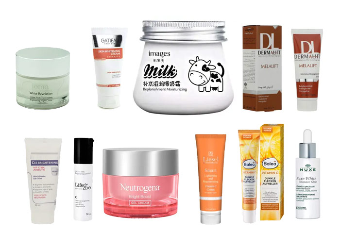 خرید انواع کرم روشن کننده پوست