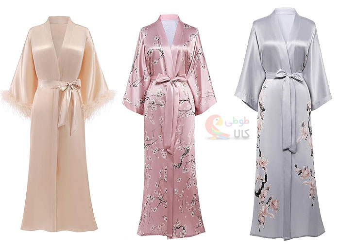 روبدوشامبر بلند ساتن