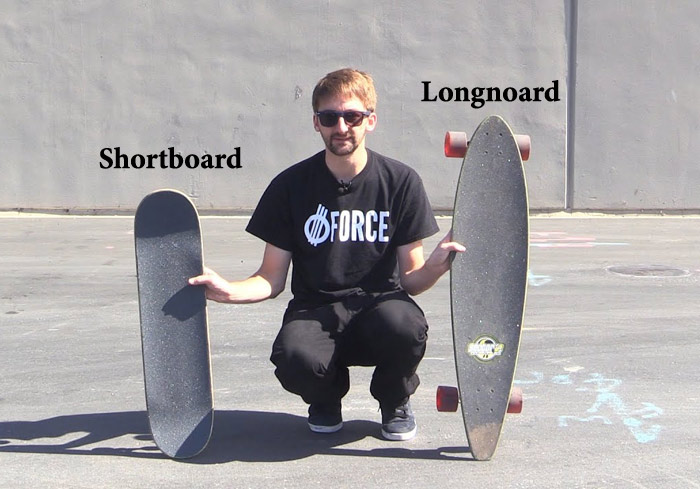 اسکیت برد کوچک و اسکیت برد بزرگ