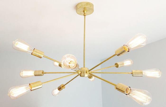 لوستر مدرن طرح خورشید