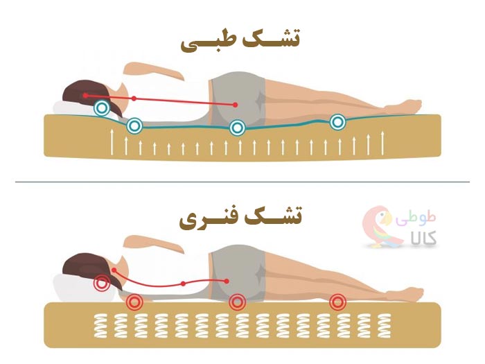 تفاوت تشک طبی با تشک فنری