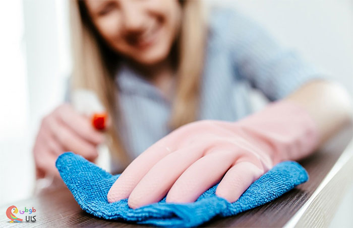 جم کردن مایعات با دستمال میکرو فایبر