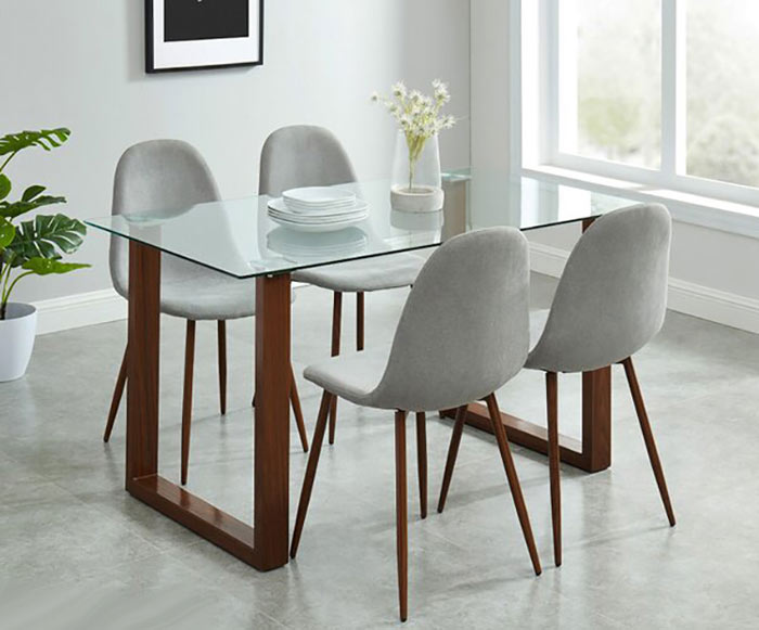 میز ناهار خوری شیشه ای