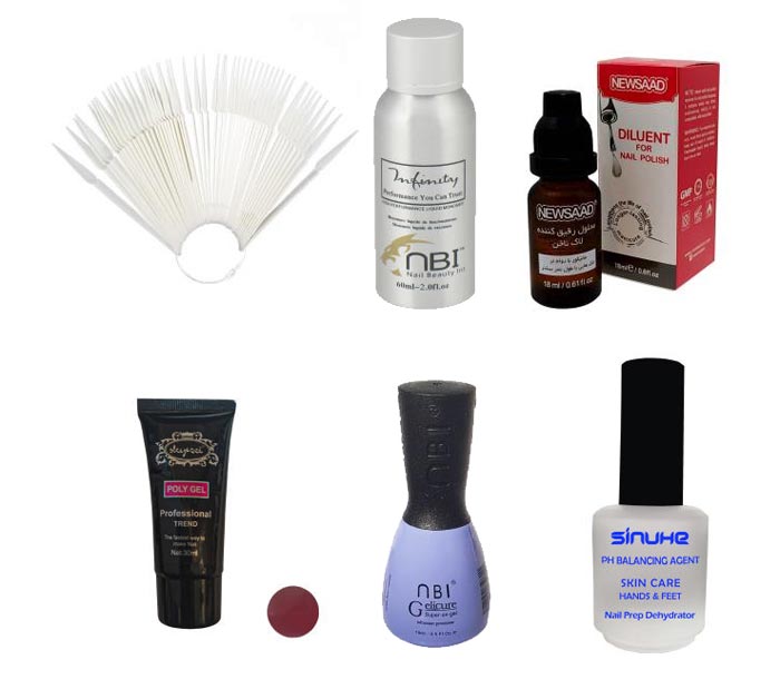 خرید لوازم کاشت ناخن ژله ای