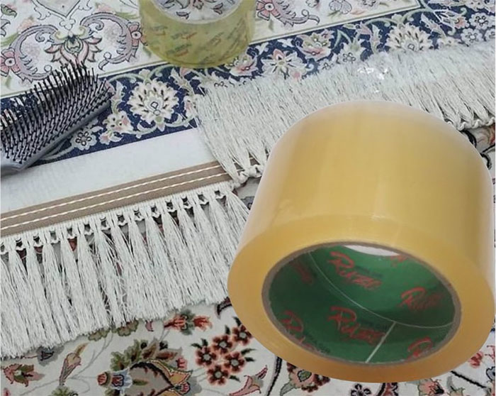 چسب پهن در ریشه فرش