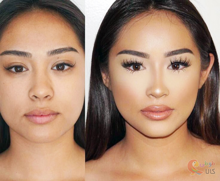 کاربرد هایلایتر روی بینی