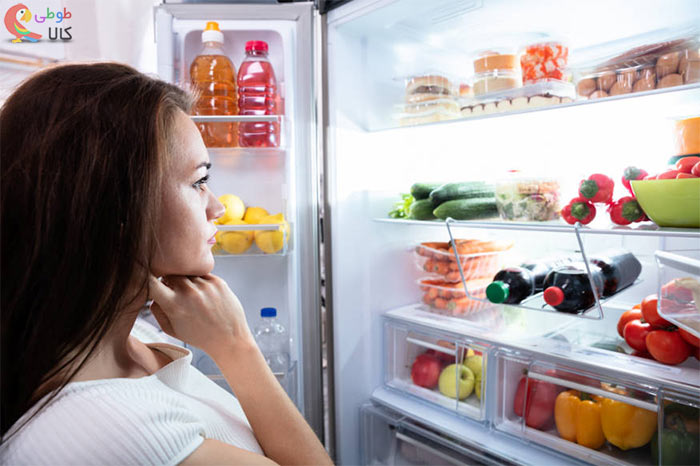 باز ماندن درب یخچال