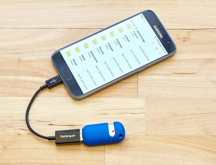 اتصال فلش به گوشی توسط کابل او تی جی