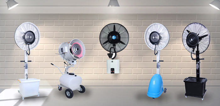 پنکه مه پاش در مدلهای مختلف