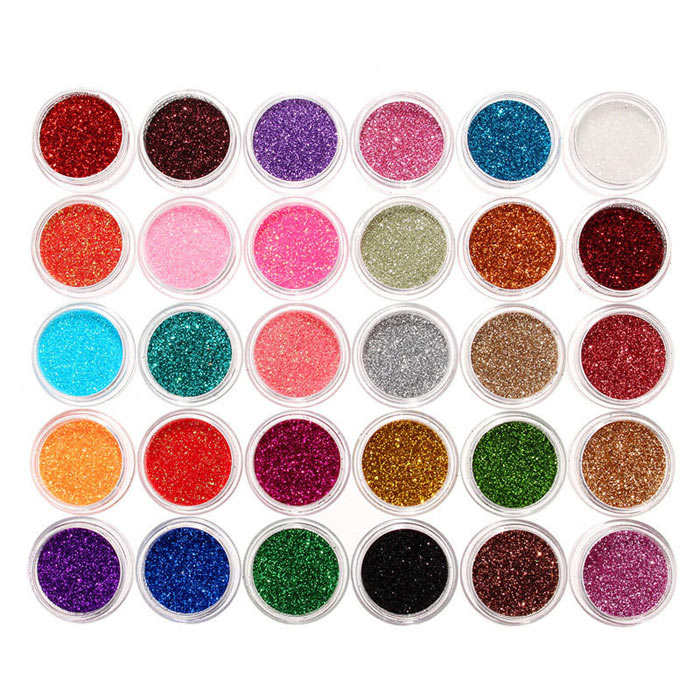 پودر کاشت ناخن رنگی