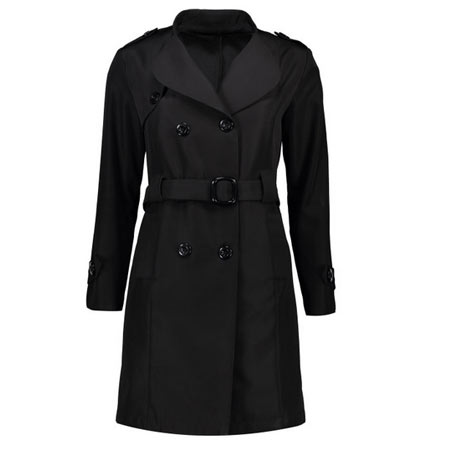 بارانی زنانه قد روی زانو جنس پلی استر