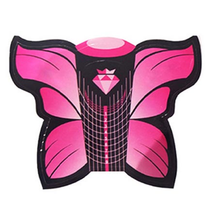 فرمر کاشت ناخن دیاموند مدل پروانه ای بسته 100 عددی