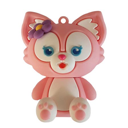 فلش مموری طرح روباه ظرفیت 128 گیگابایت جنس پی وی سی