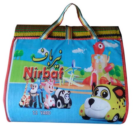 زیر انداز سفری 24 نفره نیرباف مدل حصیری یک تکه پلاستیک سخت