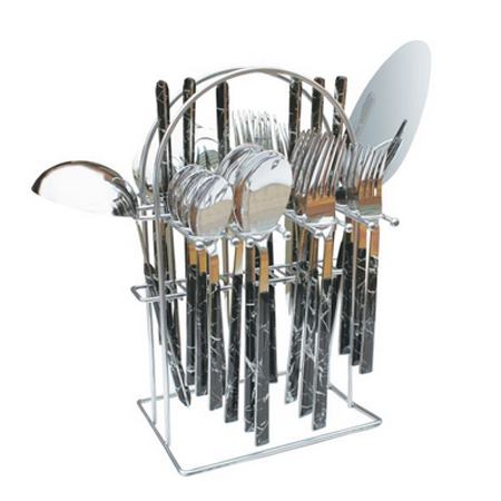 سرویس قاشق و چنگال 33 پارچه جی فی نی استیل ایتالیا