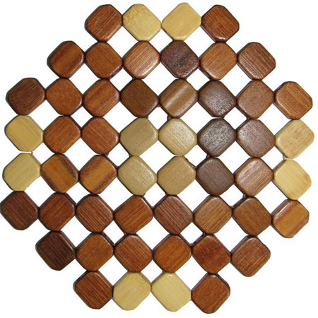 زیر قابلمه ای چهل تکه چوبی مدل FLOWER