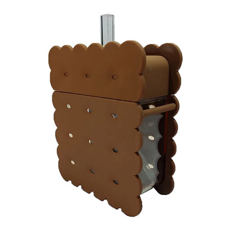 قمقمه کودک مدل بیسکوییتی گنجایش 400 میلی لیتر جنس پلاستیک